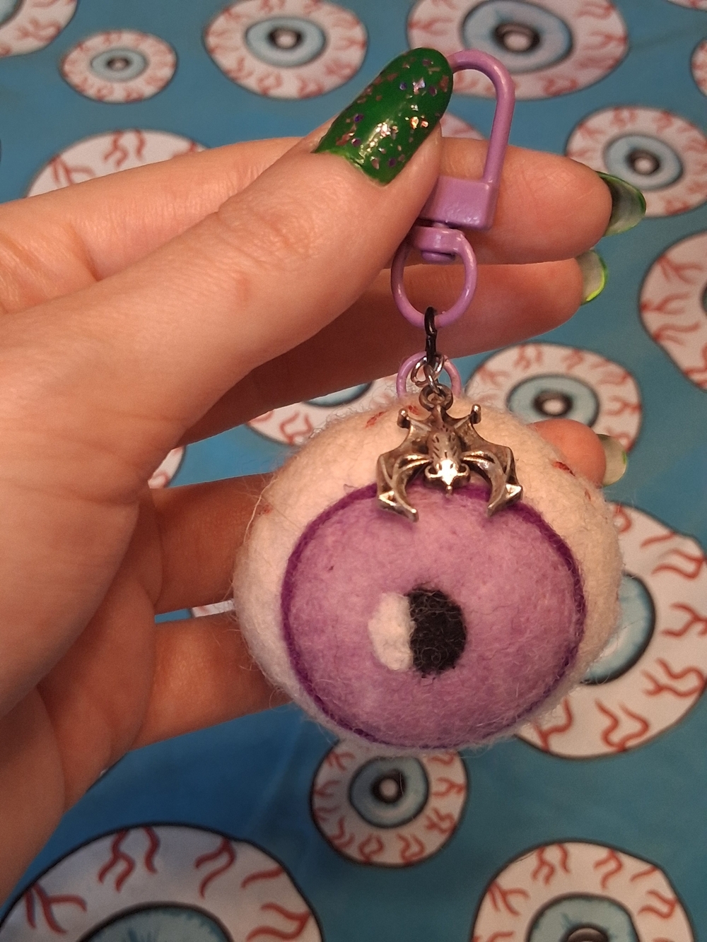 Handmade Eyeball Keychain